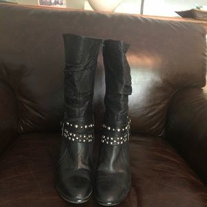 Black Leather Boots